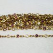 画像1: VSW 24pp "Crystal & Amethyst" channel link chain (1)