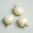 画像1: 15x23 cream pearl drop charm (1)