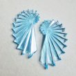 画像1: 57x35 lucite spiral beads "Light Blue" (1)