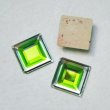 画像1: 18mm SQ MC cabochon "Clear/Green" (1)