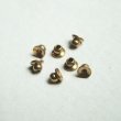 画像1: 4pcs brass 4mm beads cap (1)