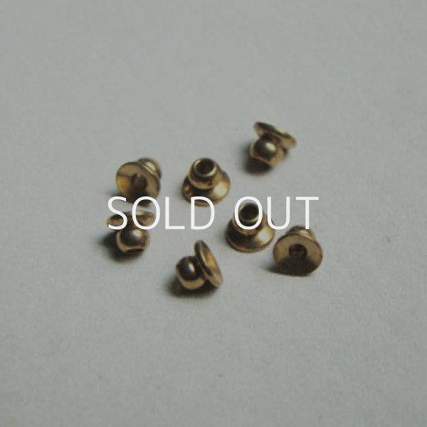 画像1: 4pcs brass 4mm beads cap (1)