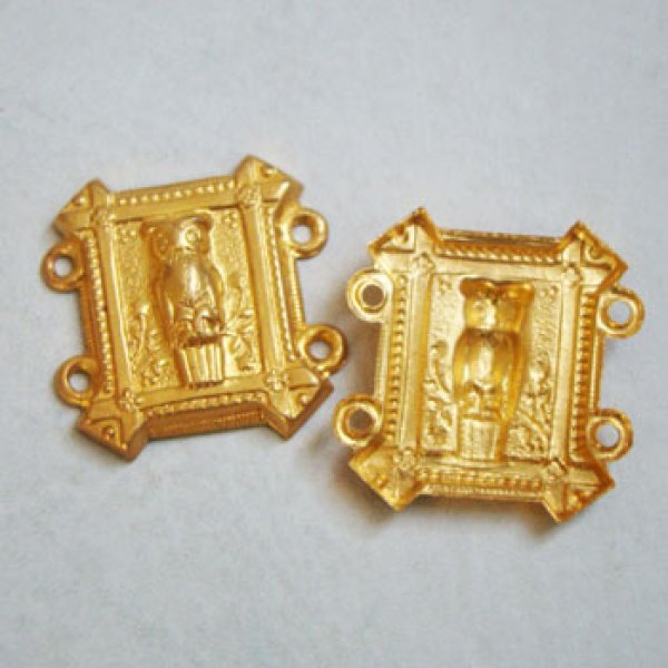 画像1: brass Owl 4R connector (1)