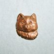 画像2: aged brass Cat Face stamping (2)