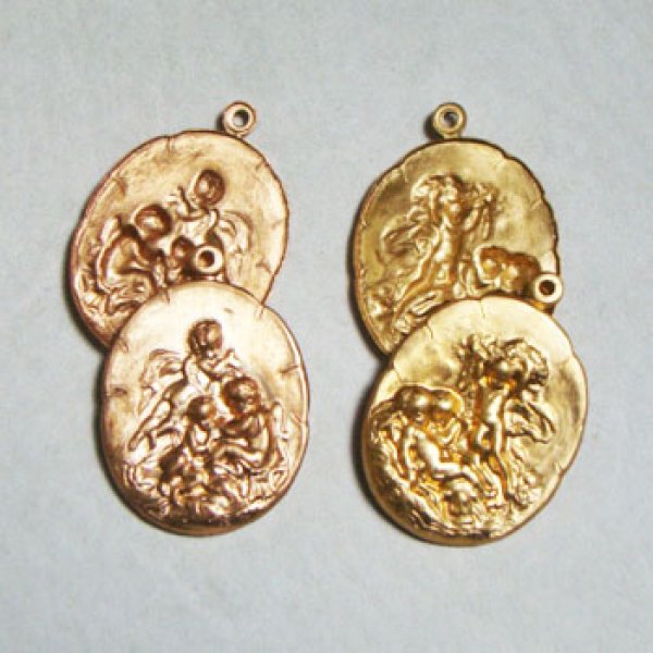 画像1: Cherub pendant charm (1)