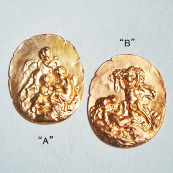 画像2: 50x41 Cherub medallion (2)