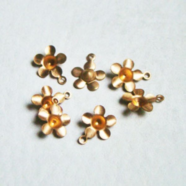 画像1: 2pcs 8.5mm setting flower charm (1)