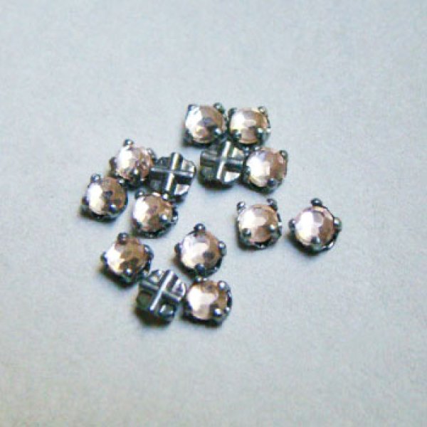 画像1: 10pcs 3.5mm "Pale Pink" rose montee (1)