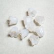 画像1: 2pcs 10mm "White Opal" bell flower beads (1)