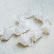 画像2: 2pcs 10mm "White Opal" bell flower beads (2)