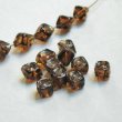 画像1: 10x7 pinched cube beads "Tortoise" (1)