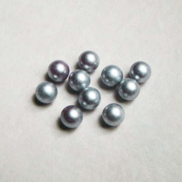 画像1: 6pcs 6mm "Light Gray" No-hole pearl (1)