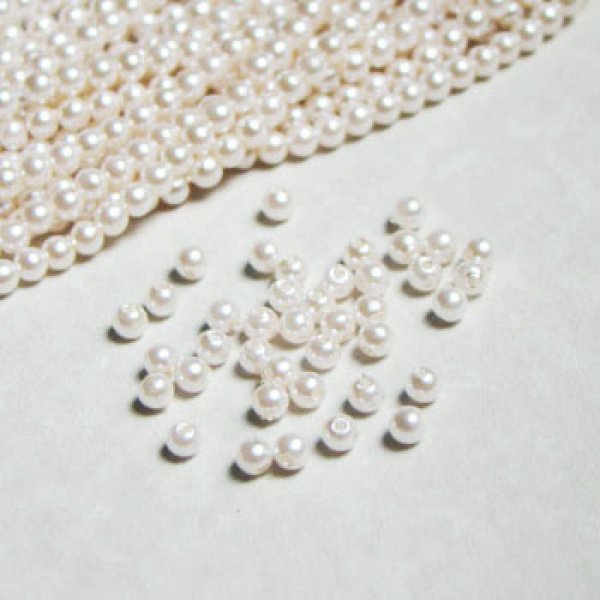 画像1: 100pcs 3mm "Off-White" plastic pearl (1)