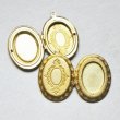 画像2: 29x22 OV ornate etched setting locket (2)