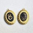 画像3: 29x22 OV ornate etched setting locket (3)