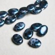 画像1: 2pcs 12x9 oval pearlized "Blue"  (1)