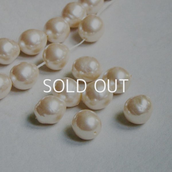 画像1: 6pcs 10~11mm baroque glas pearl (1)