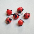 画像1: 11mm "Red/Black" drop charm (1)