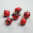 画像2: 11mm "Red/Black" drop charm (2)