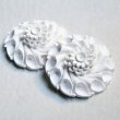 画像2: 31mm White celluloid flower cabochon (2)