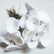 画像2: jaggy flower on wire "White " (2)