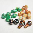 画像3: 13x8 Jade millefiori twisted beads (3)