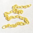 画像1: 40cm Mustard celluloide chain section (1)