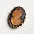 画像3: 25x18 OV "Black/ Brown" frosted cameo (3)