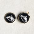 画像2: 13mm Black/ Silver "Horse Head" intaglio (2)