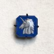 画像3: 18x18 Blue/Gray "Unicorn" intaglio (3)