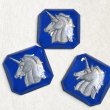 画像2: 18x18 Blue/Gray "Unicorn" intaglio (2)