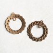 画像1: 25x27 aged brass rope circle charm (1)