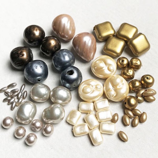 画像2: 13x14 "Dark Brown" baroque glass pearl (2)