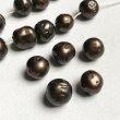 画像1: 13x14 "Dark Brown" baroque glass pearl (1)