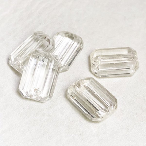 画像1: 17x12.5 octagon beveled drop beads (1)