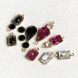 画像2: 8x6 OCT Black/ Gold trim rhinestone (2)