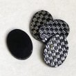 画像2: 18x13 OV "Jet/ Silver" Checkerboard cabochon (2)