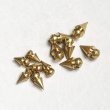 画像1: 2pcs brass spike charm (1)