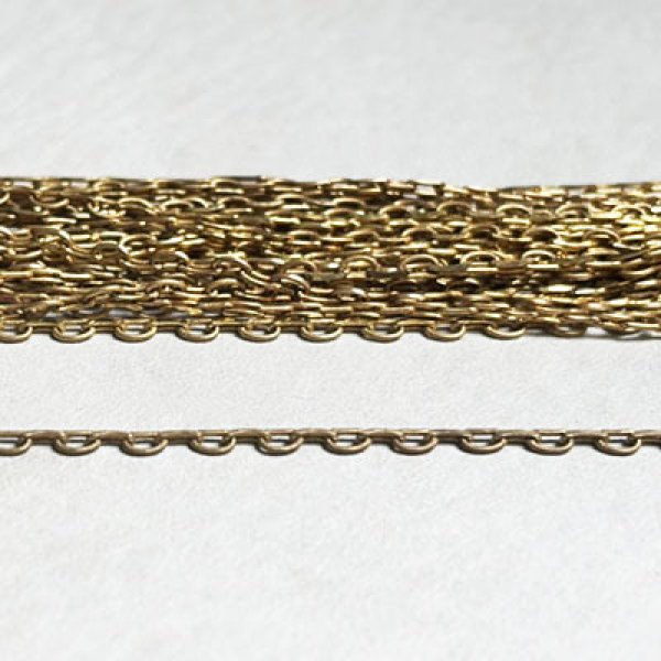 画像1: brass 2mm Frill chain (1)