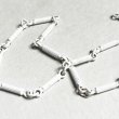画像2: White enamel ribbed bar link chain (2)