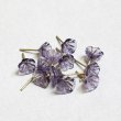 画像1: 7~8mm glass flower pin "Lavender" (1)
