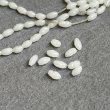 画像1: 20pcs 3x5~6 baroque rice "White Alabaster" (1)
