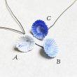 画像3: jaggy flower on wire "Blue/White " (3)