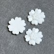 画像1: 21.5mm White flower cabochon (1)