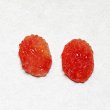 画像2: 14~15x10~11 OV Orange floral cabochon (2)