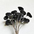 画像3: jaggy flower on wire "Black " (3)