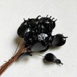 画像2: Black Leaf glass on wire pin (2)