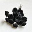画像2: jaggy flower on wire "Black " (2)