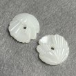 画像2: 20.5mm White Opal flower cabochon (2)