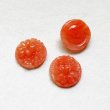 画像2: 15~15.5mm Orange floral cabochon (2)